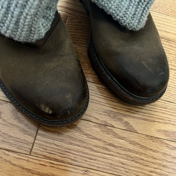 [US11] Sorel Crazy Cable Wedge Cable-Knit Boots NL 1773-200 Slouch Boots WMN - Picture 7 of 8